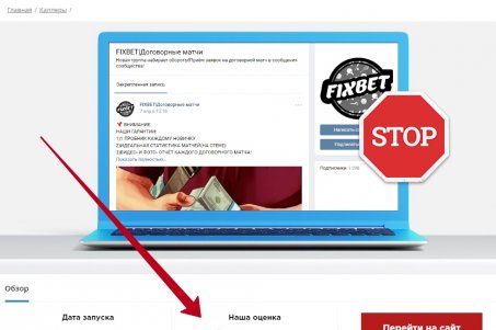 Сомнительный проект FIXBET с договорными матчами